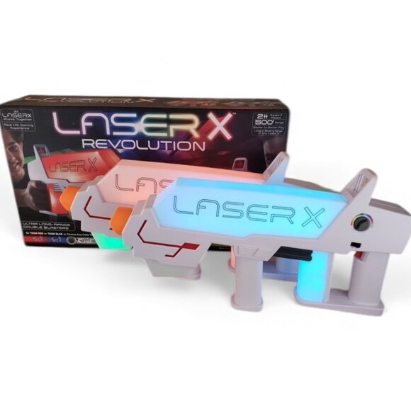 Laser Tag Laser X Two Player Revolution Double Blasters Ultra Long Range Blaster - Picture 1 of 5